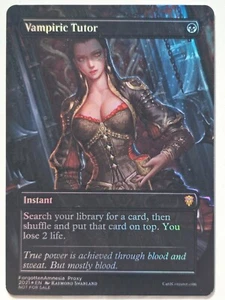 Vampiric Tutor 01 Arte Alterado con Lámina Personalizado Magic The Gathering Instantáneo - Imagen 1 de 1