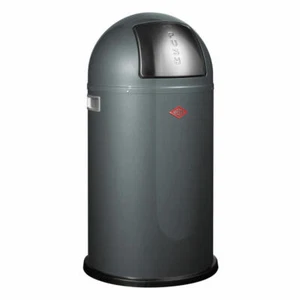 Wesco Mülleimer Pushboy Push Abfalleimer Abfallsammler Stahlblech Graphit 50 L - Bild 1 von 1