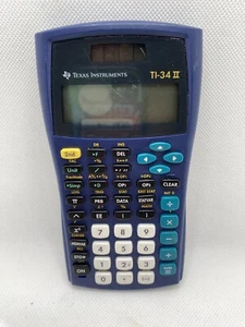 Texas Instruments TI-34 II Solar Calculator, Blue. - Picture 1 of 3
