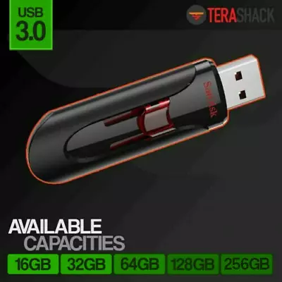 SanDisk Cruzer Glide USB 3.0 16GB 32GB 64GB 128GB 256GB Flash Drive Memory Lot - Image 1 of 4