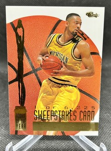 1994 Classic Rookie of the Year Sweepstakes #/6225 Juwan Howard #5 Rookie RC