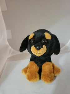Plush Ty Beanie Babies Trevour Rottweiller Dog  6” no hang tag  - Picture 1 of 6