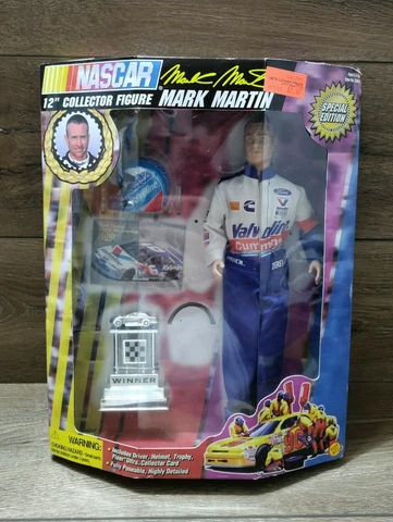 Vintage 1997 Toy Biz Nascar 12" Collector Mark Martin Figure New-- Collectible Cover