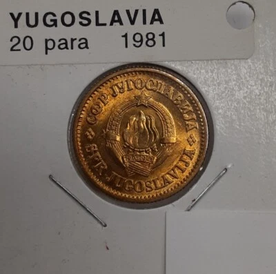 1981 Yugoslavia 20 Para Aluminum-Brass Coin   BU - Image 1 of 2