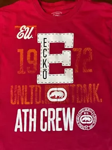 ECKO UNLTD Red Graphic T-Shirt Kids (YL) or Womens (XS) Retro Cotton - Picture 1 of 4