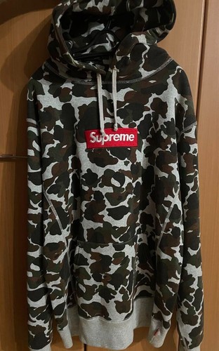 Felpa con cappuccio Supreme 12AW scatola logo MIMETICA pullover Felpa con cappuccio L