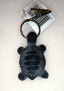 SET MIT 4 TISCHDECKENKLAMMERN SCHILDKRÖTE AUS GUSSEISEN GRAU ODER SCHWARZ - Bild 1 von 2