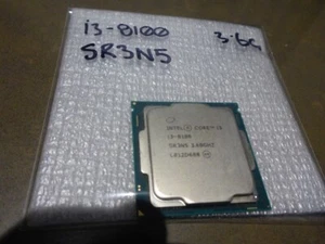INTEL Core i3-8100 3.6Ghz SR3N5 DESKTOP PC COMPUTER CPU, SOCKET LGA1151 TESTED - Picture 1 of 2