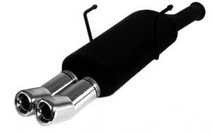 muffler for Citroen Saxo Hatchback 1.1i 44kW 1996-2003 Double Round Tips 80mm - Foto 1 di 2