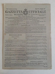 GAZZETTA UFFICIALE DEL REGNO D'ITALIA N.120 - 24 MAGGIO 1946 - Bild 1 von 1