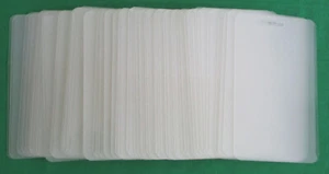72 Tarjetas Laminadas Laminadoras Tarjetas Identificación Laminación Equipaje Etiquetas 4.25" X 2.5" - Imagen 1 de 3