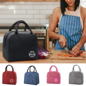 UK Thermal Insulated Lunch Bag Cool Bag Picnic Adult Kids Food Storage Lunch Box - Picture 1 of 16