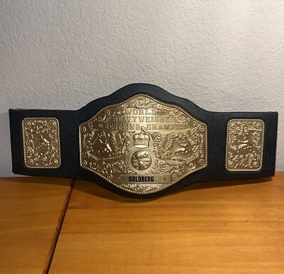 Cinturón electrónico para niños vintage 1998 WCW Goldberg World Heavyweight Title Talking Foto 1 de 4