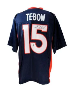 Tim Tebow Autographed Denver Broncos Custom Jersey JSA 186815 - Picture 1 of 5