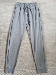 Gymshark Grey Sweatpants Womens Sz S Joggers Zippered Pockets EUC - Picture 1 of 7