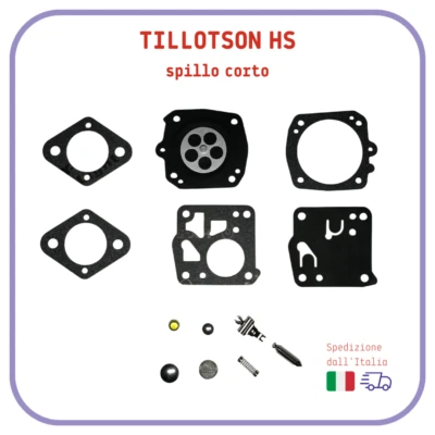 MOTORICAMBI kit MEMBRANE per carburatore TILLOTSON HS motosega ALPINA e ricambi Echo OLEOMAC