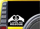 Rescue Hands Heart Sticker K056 8 Inch Cat Horse Dog Decal