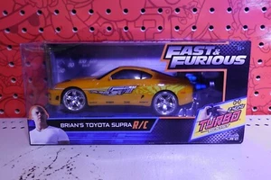 Jada Toys Fast and Furious 1:24 Radio Control Car Brian's 1994 Toyota Supra RC - Picture 1 of 11