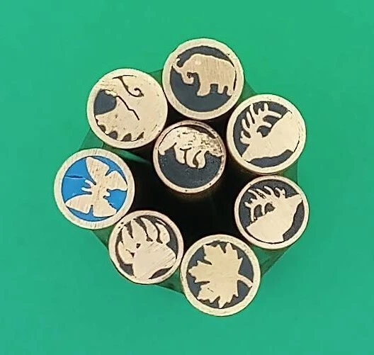 3" Brass Mosaic Pins for knife making - craft supplies - Multiple Designs Avail. - Image 1 of 1