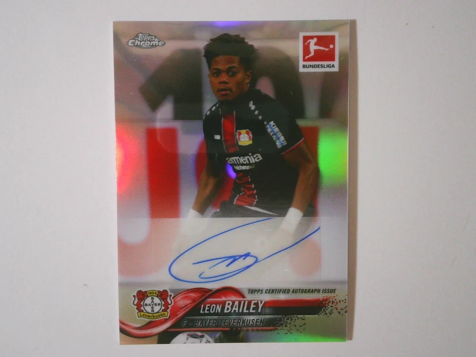 2018-19 Topps Chrome Bundesliga Refractor Auto #38 Leon Bailey RC - Image 1 of 1