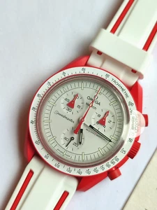 SWATCH+OMEGA X SWATCH+SO33R100 MISSION TO MARS+OHNE/WITHOUT BOX+NEUWARE/NEW - Bild 1 von 3