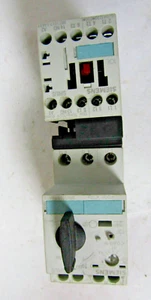 ✌ SIEMENS 3RV1021-1BA10 SIRIUS MANUAL MOTOR STARTER WITH 3RT1017-1AK61 CONTACTOR - Picture 1 of 5