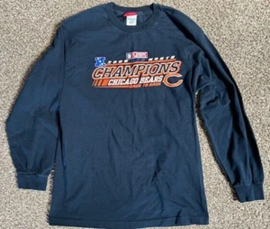 CHICAGO BEARS CHAMPIONSHIP 2006 NFC NORTH TEE SHIRT LARGE NAVY GREAT - Picture 1 of 8