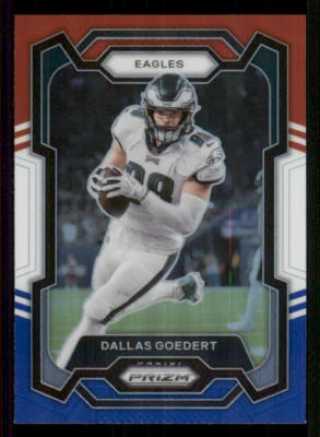 2023 Panini Prizm Prizms Red White and Blue #238 Dallas Goedert - Image 1 of 2