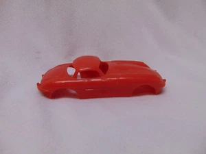 Vintage Jaguar red body plastic slot car 4" long body only - Picture 1 of 5