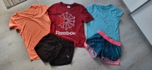 Sportpaket: 2 Shorts*3 Sport T-Shirts*Puma*Nike*Reebok*energetics*Gr. S 164 - Bild 1 von 9