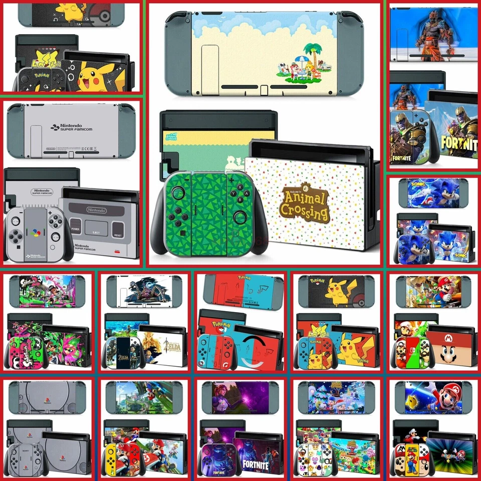 🔥Nintendo Switch Console Vinyl skin wrap Joy-Con Pad Dock Sticker Decals Cover - image 1 of 1
