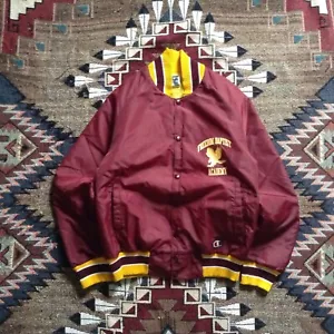 Vintage Champion Freedom Baptist Academy Satin Bomberjacke Herren Größe XS 70’s - Bild 1 von 10