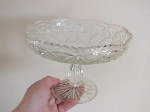 + Schale Obstständer aus Gussglas, 40er Jahre + - Bild 1 von 7