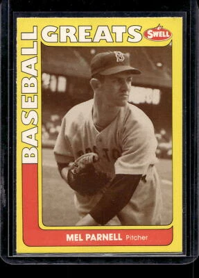 1991 Swell Baseball Greats Mel Parnell #118 - Boston Red Sox - SET BREAK - Image 1 of 2
