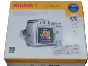 Kodak EasyShare Z700 4.0MP HD Digital Camera Silver Works Good W/Box Instruction - Picture 1 of 20