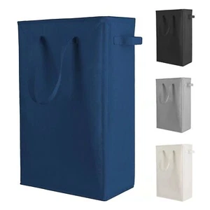 Slim Laundry Hamper Handles Collapsible Laundry Basket Thin Dirty Clothes Basket - Picture 1 of 7