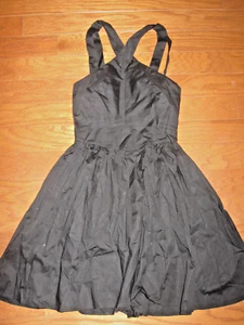 0 2 XXS VICTORIA'S SECRET SUMMER DRESS 35" LITTLE BLACK BEACH CRISS CROSS NEW - Picture 1 of 2