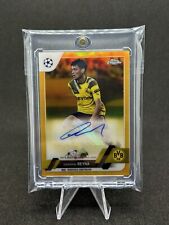 Giovanni Reyna GOLD Auto /50 2022 Topps UEFA Champions League Dortmund USA SP