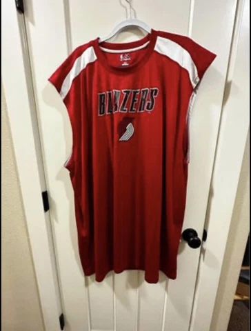 PORTLAND TRAILBLAZERS Shooting Shirt Sleeveless Men’s 4XLT Cover