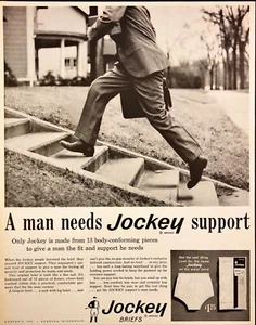 Jockey Briefs Underwear For Men Vintage Print Ad 1961 - Picture 1 of 6
