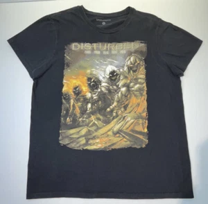 Disturbed Metal Band Music Women’s Sz XL 44 Chest Black T-Shirt Nice! - Picture 1 of 8