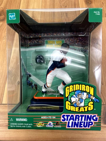 DEADSTOCK Starting Lineup '99 Gridiron Greats Terrell Davis Denver Broncos NFL Cover
