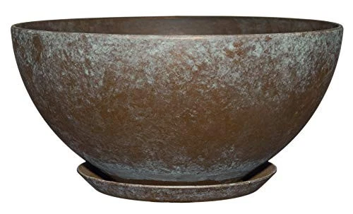 Classic Home and Garden 9010d-377r 10" Rosie Bowl Planter Weathered Copper