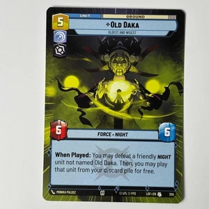 STAR WARS UNLIMITED: OLD DAKA, OLD AND WIS.. LOF 300 HYPERSPACE ENGLISCH NEU - Bild 1 von 2