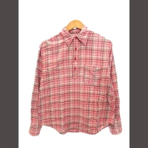Forty Five Rpm Check Pullover Shirt 2 Red - Picture 1 of 4
