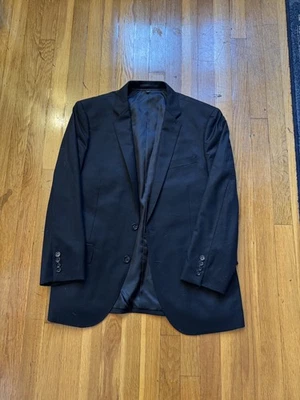 J. Crew Men's Ludlow Slim-fit Suit Jacket Italian Wool Flannel Black 40S  - Image 1 of 4