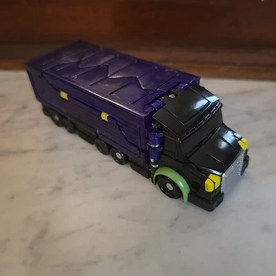 Figura de acción Choirock Mattel Mecard Transforming Transport Truck 2017 púrpura Foto 1 de 4