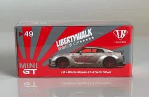 MINI GT 49 LB WORKS Nissan GT-R (R35) Satin Silver - Bild 1 von 5