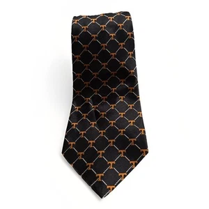 Cravatta University of Tennessee, nera e arancione, cravatta di seta 58", ali d'aquila, vols - Foto 1 di 3