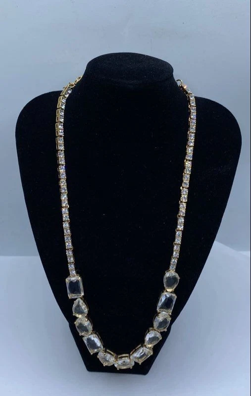 Collar tenis Kate Spade tono dorado cristal transparente 44,6 g Foto 1 de 4